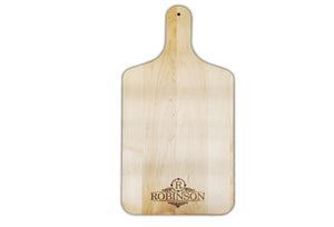 Personalized Maple Cutting Board With 4 Inch Handle - 8" x 17" - Bulk Discounts Bulk Cutting Board Hailey Home 