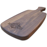 Personalized Small Walnut Serving Tray With Handle (6" x 14.5") Cutting Board Hailey Home 