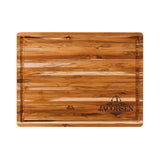 Personalized Teakhaus Edge Grain Cutting Board with Juice Groove (16" x 11" x 0.5") Hailey Home 