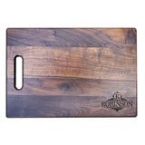 Personalized Walnut Cutting Board With Handle (11" x 16") Cutting Board Hailey Home 
