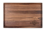Personalized Walnut Cutting Board With Rounded Edges And Juice Groove - 11" x 17" - Bulk Discounts Bulk Cutting Board Hailey Home 