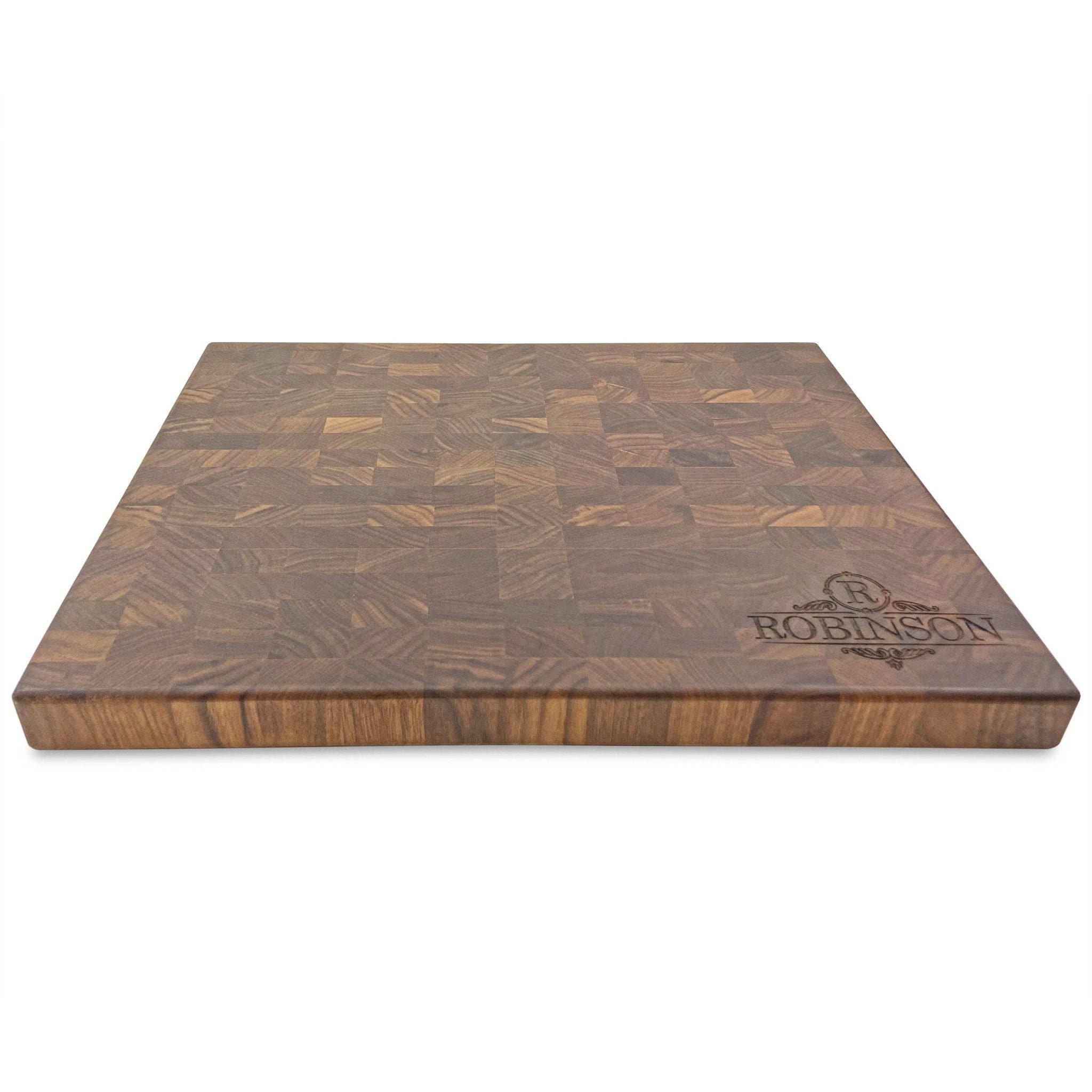 Custom Walnut End Grain Chopping Board Always a Stunning Grain Pattern Full  50mm Thick 