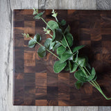 Personalized Walnut End Grain Chopping Block (14" x 18") Cutting Board Hailey Home 