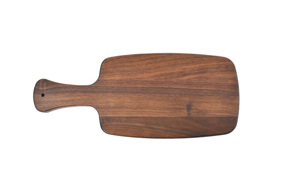 Small Walnut Serving Tray With Handle (6