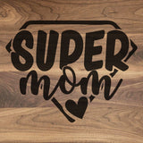 Super Mom - Walnut Cutting Board (11" x 16") Cutting Board Hailey Home 