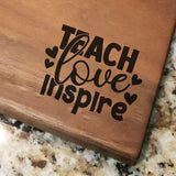 Teach Love Inspire - Walnut Cutting Board (11" x 16") Cutting Board Hailey Home 