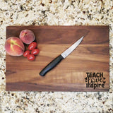 Teach Love Inspire - Walnut Cutting Board (11" x 16") Cutting Board Hailey Home 