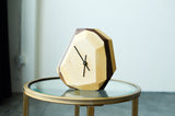 Walnut & Maple Geometric Wall & Table Clock Home Decor Pinwheel Maple w/Black 