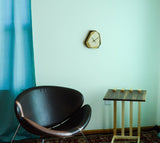 Walnut & Maple Geometric Wall & Table Clock Home Decor Pinwheel 