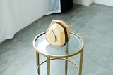 Walnut & Maple Geometric Wall & Table Clock Home Decor Pinwheel 