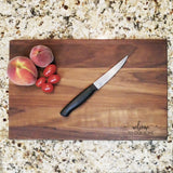 Welcome To Our Home Cursive - Engraved Walnut Cutting Board (11" x 16") Cutting Board Hailey Home 
