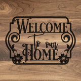 Welcome To Our Home - Engraved Walnut Cutting Board (11" x 16") Cutting Board Hailey Home 
