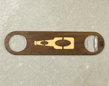 Wooden Bottle Opener - Beer Bottle Gifts Turquoise Lucy 